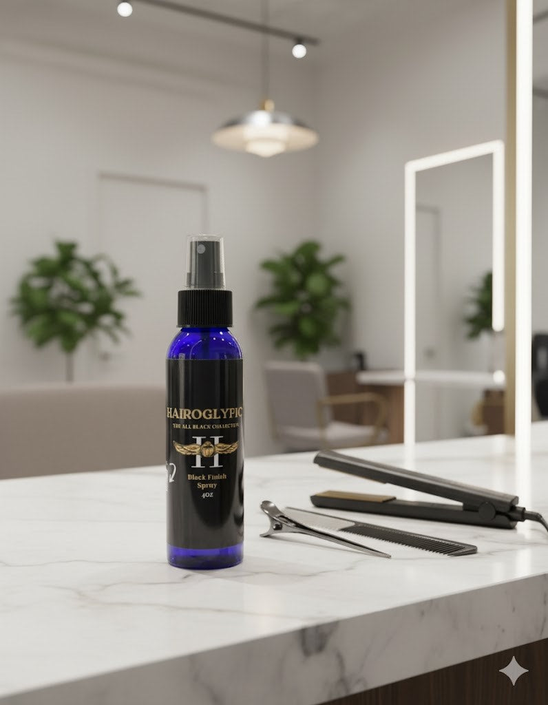 Black Finishing Spray by Hairoglyfics