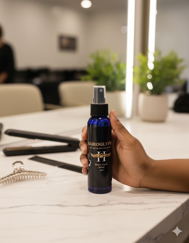 Black Finishing Spray by Hairoglyfics